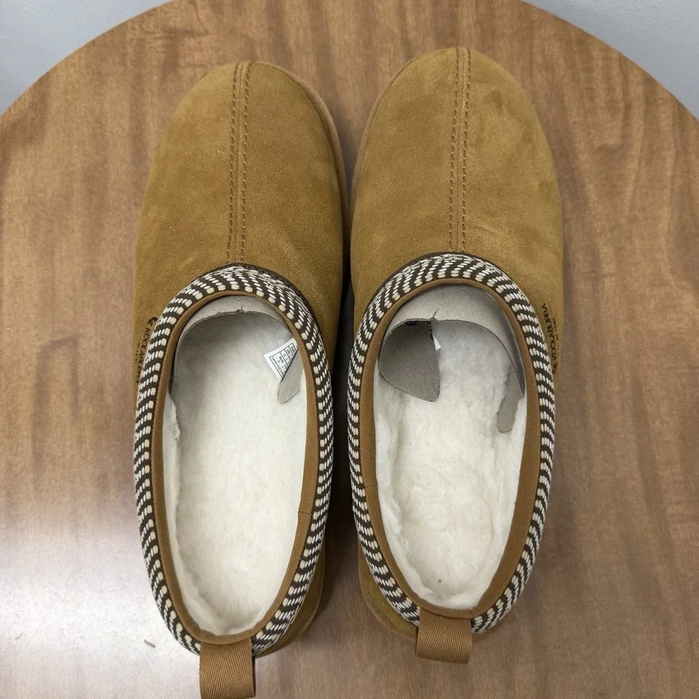 Koolaburra‎ by UGG Mens Burree Slipper US 13 EU 46 Chestnut Brown Suede